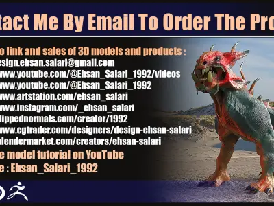 Creature-Dog Full 3D model -Animal-Zbrush-Blender Free low-poly 3D model