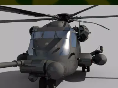 Sikorsky MH-53 Pave Low helicopter 3d model 3D model