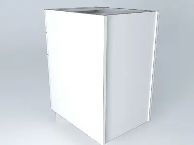 B1D2D cabinet with two drawers Free 3D model