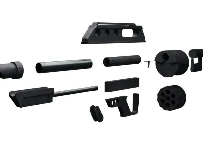 Pancor Jackhammer MK3A1 Custom Low-poly 3D model