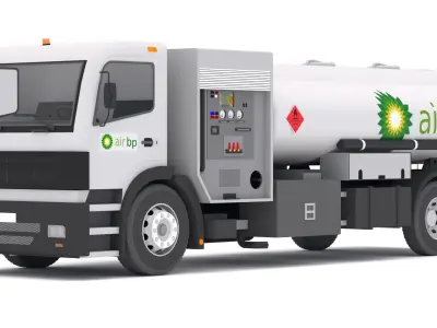 Fueler Aircraft BP Low-poly 3D model