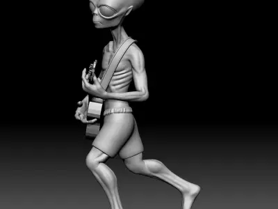 Alien Statue - 0350 3D print model