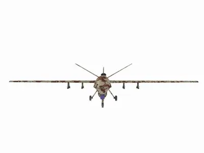 Aircraft05 military drone 3D model