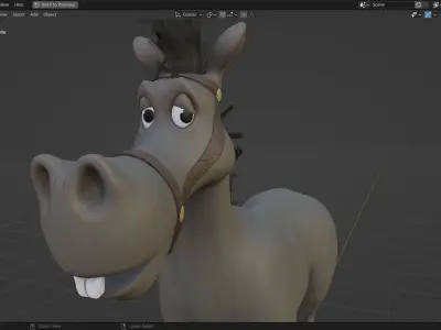 Stanley Horse 3D Model  Low-poly 3D model