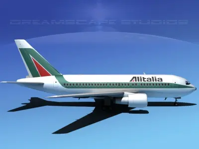 Boeing 767-100 Alitalia 3D model