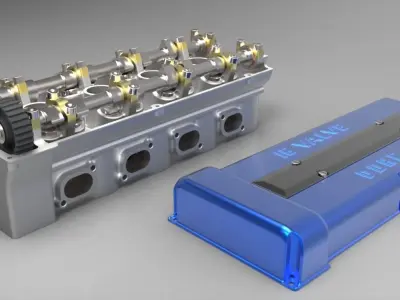 Engine head 3D model