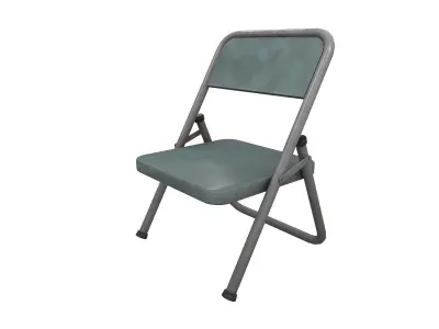 Iron Chair Low-poly 3D model