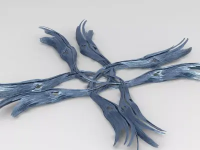 Sci fi Leisure Dome facility floor Low-poly 3D model