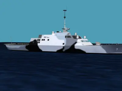 Freedom Class Blk 1 LCS-7 USS Detroit 3D model