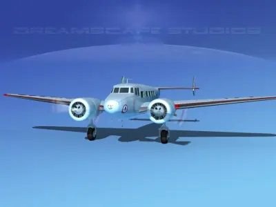 Lockheed L10 Electra American 3D model