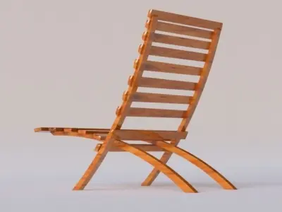 chair folding Free 3D model