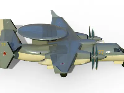Yak-44 3D model
