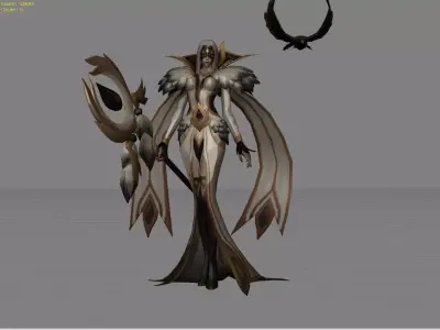 Pharsa Wings of Heaven Low-poly 3D model