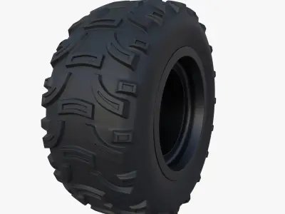 Tesla Cyberquad ATV Wheel 2 3D model