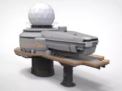 Antenna post 4 3D model