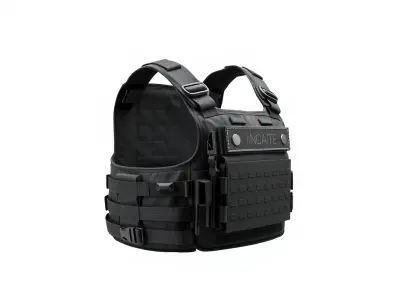 Tactical Vest Model Pack with Adjustable Features Low-poly 3D model