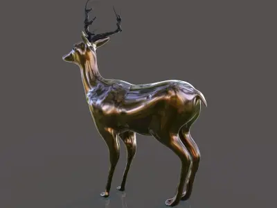 T-Deer sculpture Free 3D model