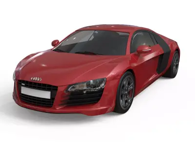 AUDI R8 Low-poly 3D model order