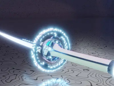 Stylazed Sword PBR Low-Poly Game-Ready Low-poly 3D model Low-poly 3D model