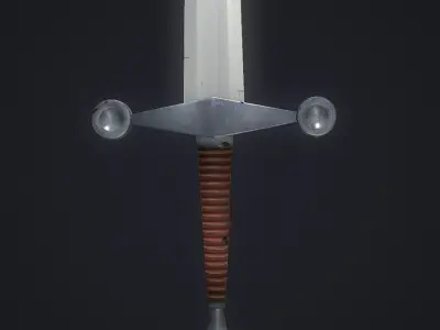 Medieval Sword - Low Poly Low-poly 3D model