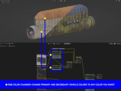 Quad Wing Vehicle 3D model