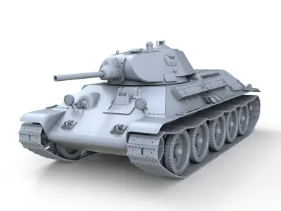 T-34-76 - Model 1940 - Soviet Medium Tank 3D model
