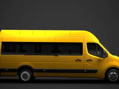 Vauxhall Movano L4H3 MiniBus 2020 3D model