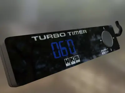 HKS Turbo Timer Low-poly 3D model