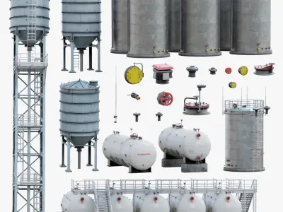 Industrial Storage Silo Pack Realtime