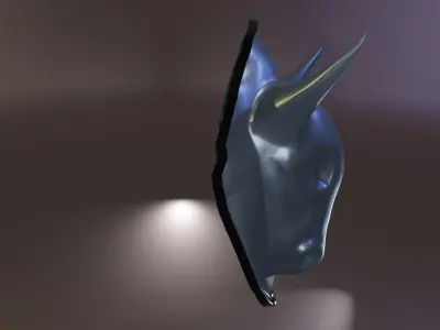 Bull shield 3D Low-poly 3D model