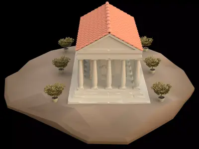 Roman temple Free 3D model