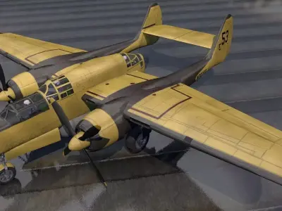 Northrop P-61 Fire Bomber 3D model