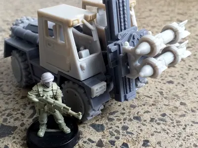 Military Forklift - 28mm Sci-Fi 3D print model
