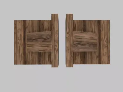 Basic DIY Wood Book Ends Free low-poly 3D model