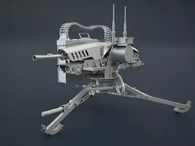Shablya Remote-Controlled Gun Turret 3D model