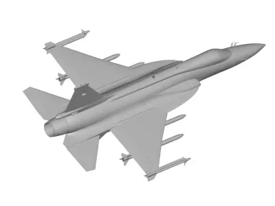 JF-17 Thunder 3D model