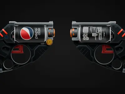 PEPSI GUN - Fridge Pack Skins 3D model