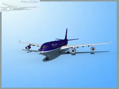 Falcon3D A340-600 Vietnam Airlines 3D model