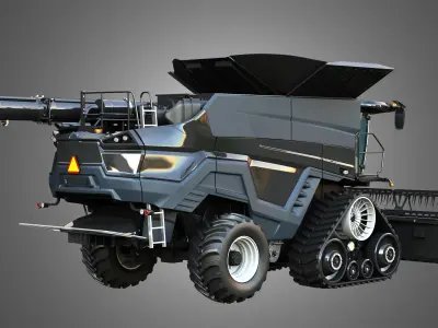 IDEAL - Combine Harvester - Small Grain Harvester Head 3D model