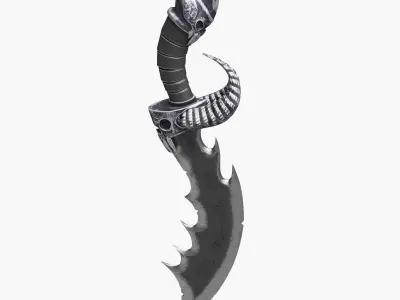 Antique Steel Sword 3D model