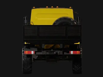 Ural Truck Low-poly 3D model