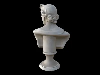 men stone bust 01 3D model