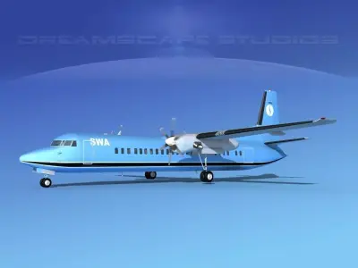Fokker F-60 SWA 3D model