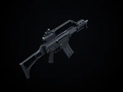 G36 Variants PBR Low-poly 3D model