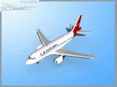 Falcon3D A319 Air Charter America 3D model