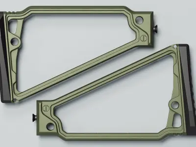 TS-8RP - Triangle Stock 8in - Replica Low-poly 3D model