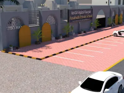 Commercial Residential Complex Project A110 SketchUp DWG 3D model