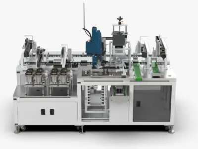 Automatic Radium Welding Loading and Unloading Machine 3D model