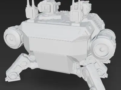 3D Printable Iron Oath Stegodon Heavy Armored Multi 3D model
