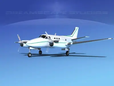 Beechcraft King Air C100 V12 3D model